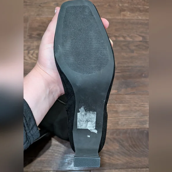 NWOB JustFab Evelyn Heeled Boot (Size 9.5) Mid-Calf Faux Suede Boot - Picture 9 of 12